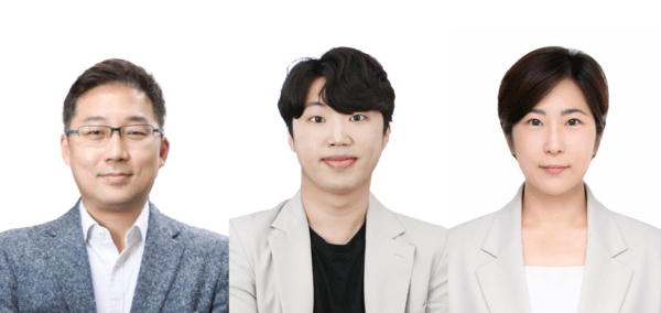 (왼쪽부터) DGIST 고재원 교수, 장규빈 연구원, 충남대학교 한경아 교수(사진 제공=DGIST)
